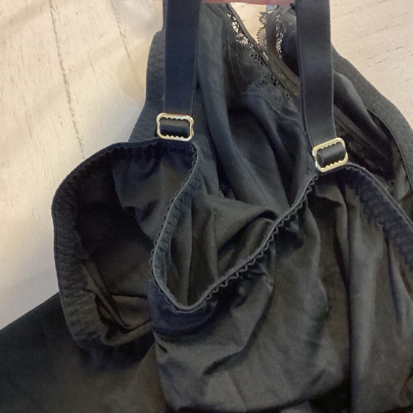 NWT Cacique Black Cami Lace Top (TOP ONLY) from 2-PC NIGHTIE SET SZ 26/28 $65 - Picture 11 of 11